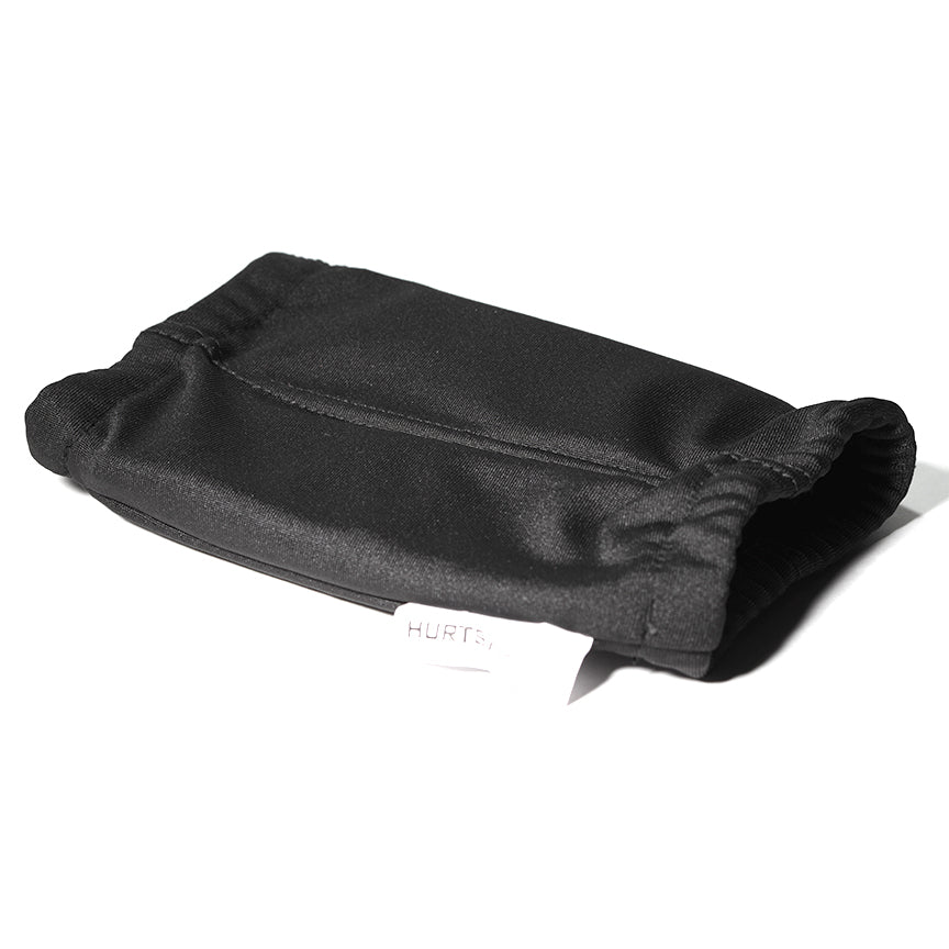 A HurtSkurt small black wearable ice pack for hand and wrist pain relief.