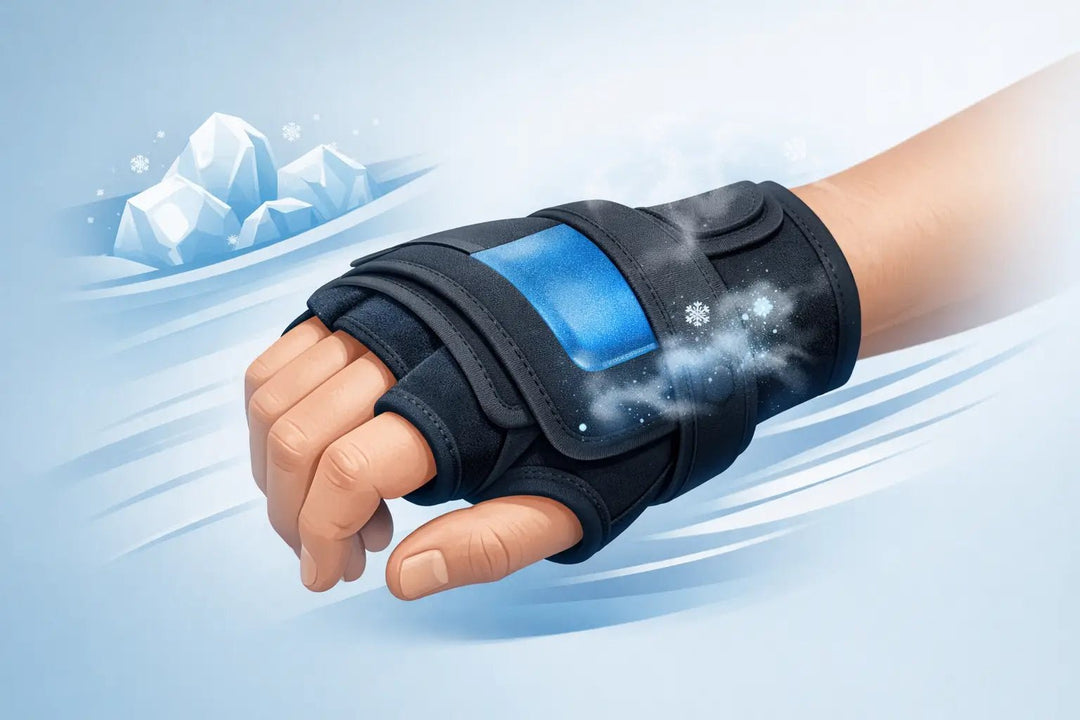Compression Ice Wrap for Hand Relief That Moves - HurtSkurt